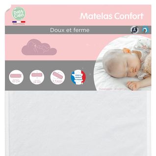 Matelas Mousse Bébé 70x140 Cm - Epaisseur 10 Cm