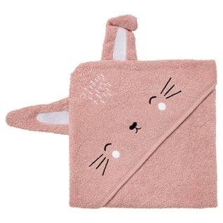 Cape De Bain 70x70 Cm Ludique - Lapin Rose