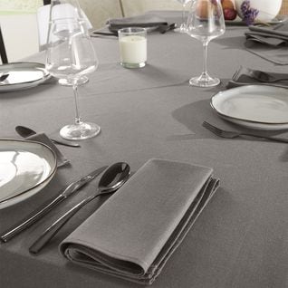 Serviette De Table Unie En Polylin, Pavot 45 X 45