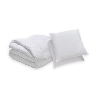 Pack 2 Personnes Couette Légère Anti-transpiration 240x260cm + 2 Oreillers