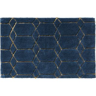 Aqua Pool - Tapis De Bain En Coton Fantaisie Bleu 50x80cm