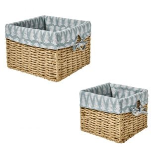 Jungle - Lot De 2 Paniers De Rangement Petit Et Grand Jungle