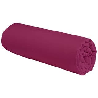 Coton Unis - Drap Housse En Coton 57 Fils Uni Magenta 90x190cm