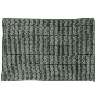 Stripy - Tapis De Bain En Polyester Uni Sauge 50x70cm