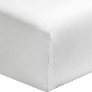 Drap Housse Percale Bonnet 30 Made In France Blanc 80x200