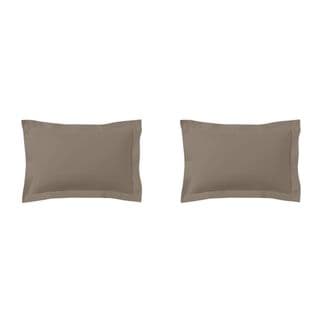 Taie D'oreiller Bio Made In France (lot De 2) Taupe 50x70