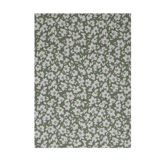 Drap Plat Imprimé En Lyocell Vert 240x300