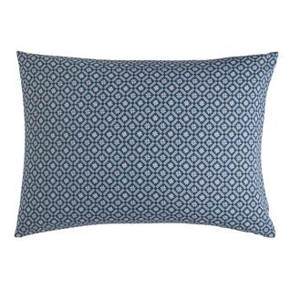 Taie D'oreiller En Bambou Bleu Et Blanc 50x75