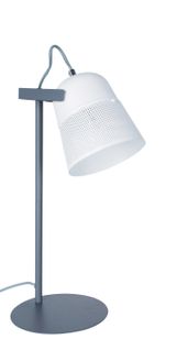 Lampe de bureau JUSTIN Blanc-anthracite
