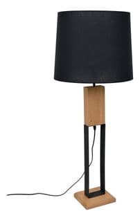 Lampe bois GM H. 100 cm HAUSSMANN naturel / noir