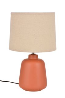 Lampe céramique H. 34 cm PAROS Terracotta