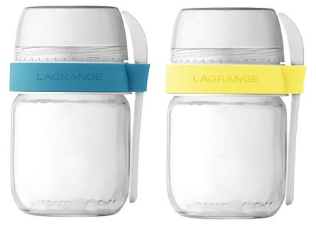 Lot De 2 Pots En Verre Pour Yaourtière - 440401