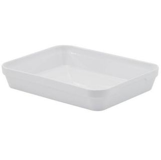 Plat Rectangulaire En Porcelaine 34.5x26cm Blanc - 5721