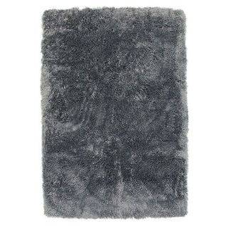 Tapis à Poils Longs Extra-doux Bleu Cendré 60x90 - Sauvage