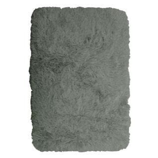 Tapis De Salon Ou Chambre - Microfibre Extra Doux - 60x90 Cm - Gris Clair