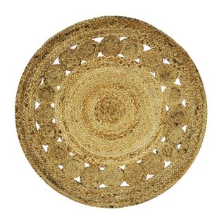 Tapis Rond En Jute Rosace Naturel Diam.70 - Funny Jute