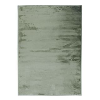 Tapis Extra-doux Effet Velours Vert Clair 120x170 - Flanelle