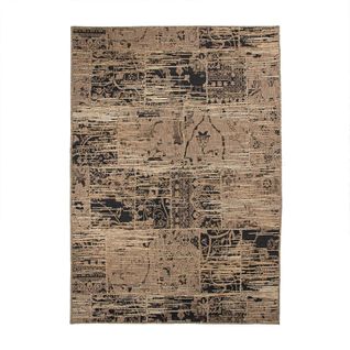 Tapis Vintage Look New Molok  140x200 Brun Noir - Tapis Vintage Look New Molok  140x200 Brun Noir