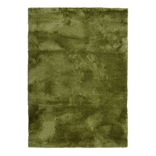 Tapis à Poils Longs Extra-doux Vert Rouillé 160x230 - Sauvage