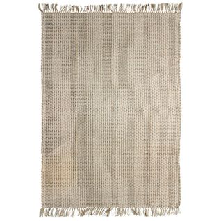 Tapis En Jute Et Coton Naturel 160x230 - Indi Jute