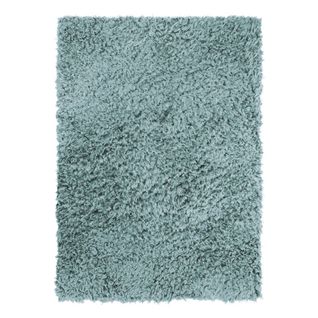 Tapis Tout Doux Fausse Fourrure Bleu Clair 160x230 - Authentik