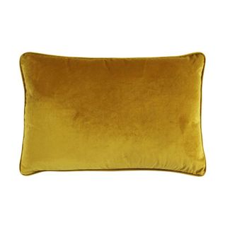 Coussin En Velours Jaune 60x40 - Velours