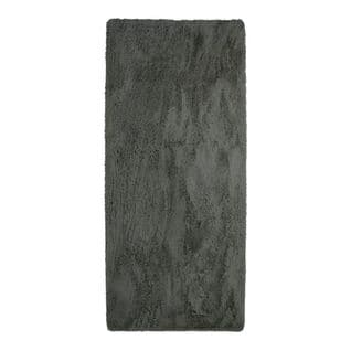 Tapis Lavable à Base Fine Et Souple Extra Doux Gris Foncé 80x180 - Neo Yoga