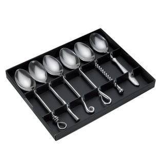 Coffret 6 Cuillères De Table Forgées En Inox