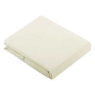 Drap Plat Uni En 100 % Coton - 180x290 Cm - Blanc