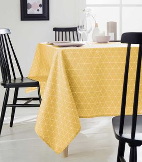 Nappe Rectangulaire "scandinave" - 150x350 Cm - Jaune Tournesol