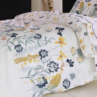 Parure De Lit Percale Petite Folie Blanc 200x200