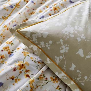 Parure De Lit Percale Bel Amour Blanc 200x200