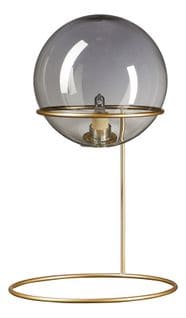 Lampe boule verre fumé Ø19 cm ASTRO Dorée