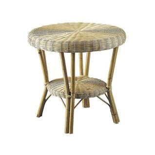 Table D'appoint En Manau Et Moelle De Rotin Naturelle