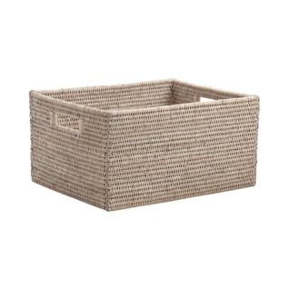 Corbeille Rangement En Rotin 34 X 26 X 18 Cm