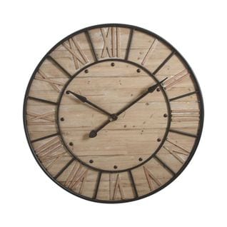 Horloge En Bois Et Métal Industrie