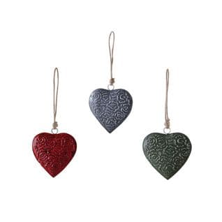 Coeur à Suspendre En Métal (lot De 3) Taille 2