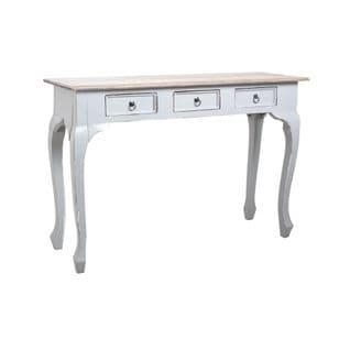 Console 120cm En Bois Avec Tiroirs Gris