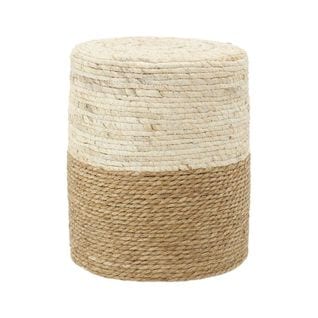 Pouf En Jute Et Maïs Naturel