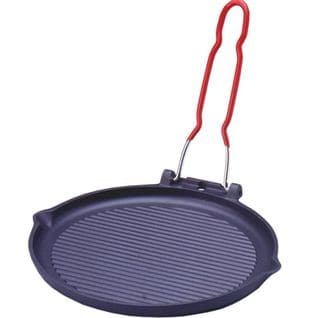 Grill Rond Fonte 23cm Noir - 32710