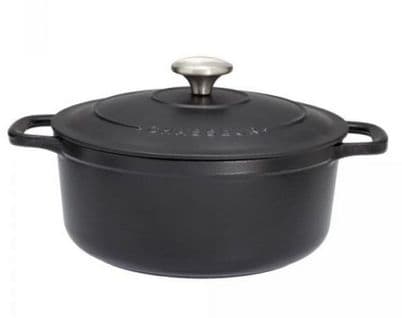 Cocotte Ronde Fonte Émaillée 20cm Noir - Puc472001