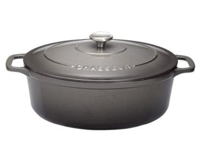 Cocotte Ovale En Fonte Émaillé 29cm Caviar - Puc472989