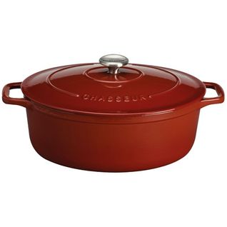 Cocotte Ovale En Fonte Émaillée 33cm Rouge - Puc473381