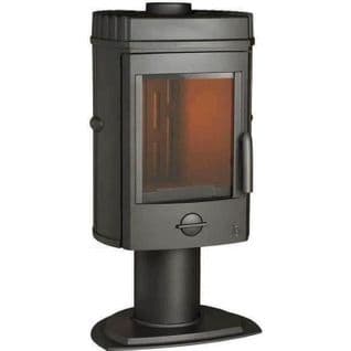 Poêle à Bois Mesnil - Puissance Optimale 8 Kw - Max: 12kw - Bûches 34 Cm Max - Fonte