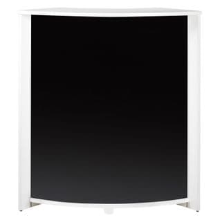 Meuble Comptoir Meuble Bar 96 Cm Face Noire 3 Niches 96,7 X 104,8 X 44,9 Cm - Coloris: Blanc