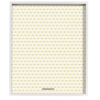 Meuble Cuisine Blanc 60x72 Face Imprimée - Coloris Rideau: Ciel Étoilé Jaune 520