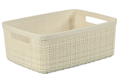 Panier 12L JUTE Blanc cassé