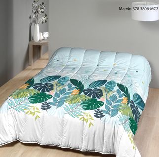 Couette Légère Imprimée Marvin - 1 Ou 2 Personnes 200 X 200 - Spécial Été