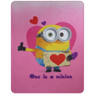 Plaid Polaire Imprimé 100% Polyester, Les Minions The One 110x140cm