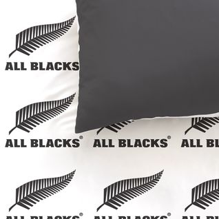 Parure De Lit Imprimée 100% Coton, All Blacks Polo 240x220+2x63x63cm